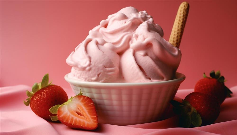 Strawberry ice cream